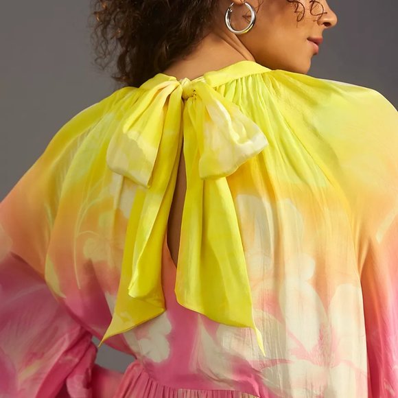 Anthropologie Siddhartha Bansal Tie-Neck Dress - Picture 3 of 3